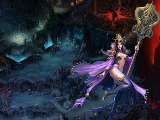 神话故事灵感：铁扇公主游戏插画风格描绘，令人着迷的奇幻之旅