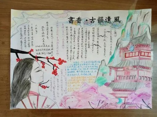 (墨韵书法手抄报)探寻中国传统书法之美：墨魂手书的魅力和历史影响.